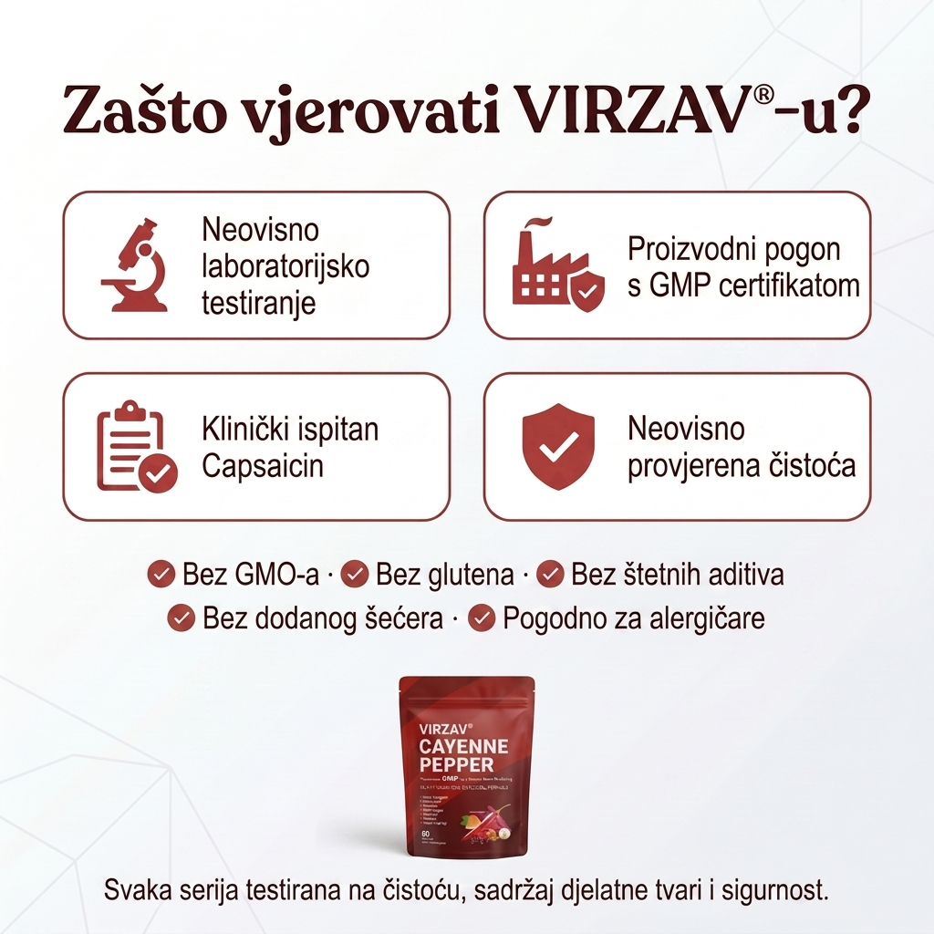 VIRZAV® Capsaicin Power – Cayenne Pepper kapsule