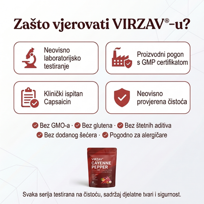 VIRZAV® Capsaicin Power – Cayenne Pepper kapsule